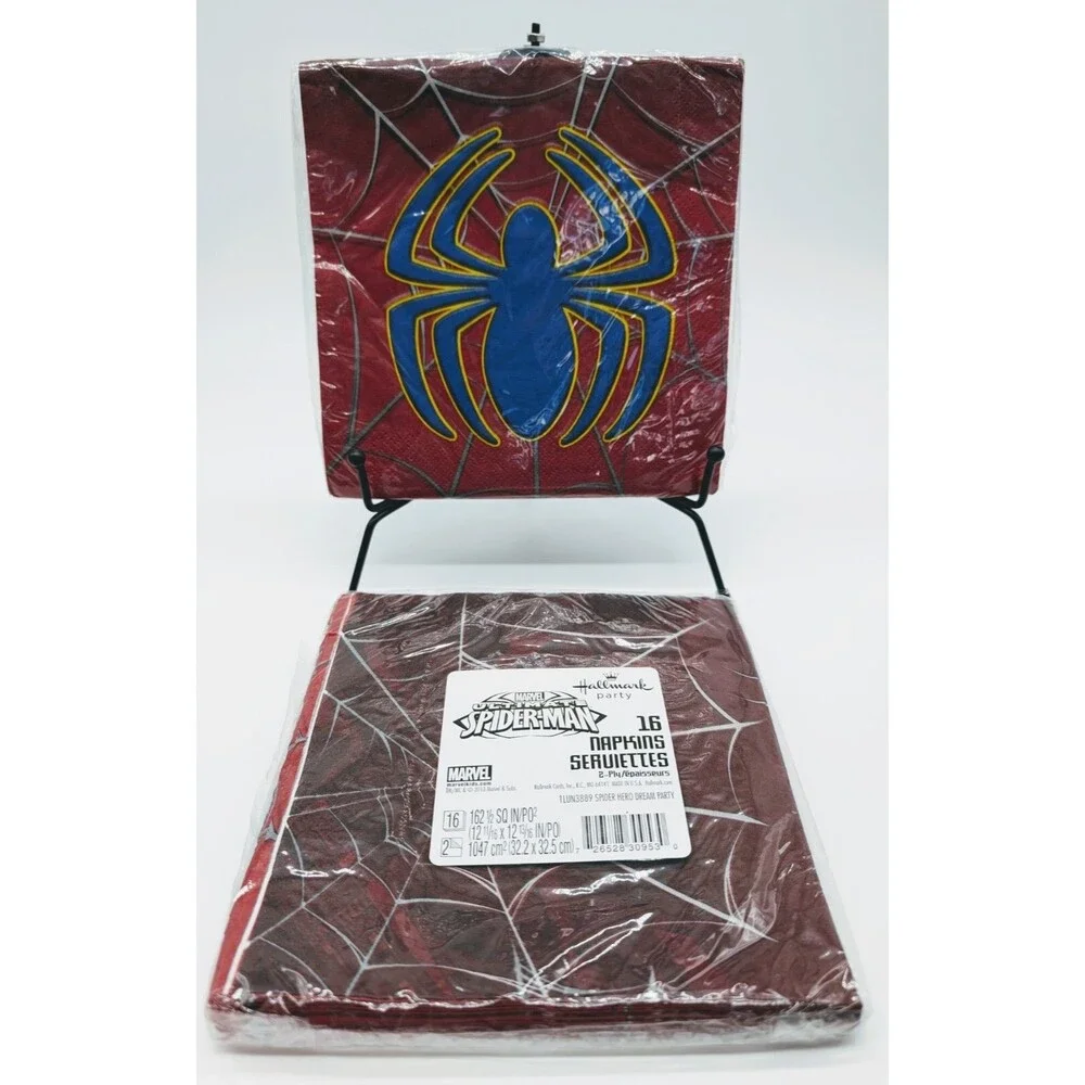 Marvel Spiderman Birthday Party Decorations Plates Napkins Treat Bags Streamers